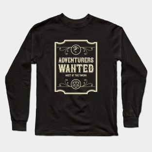 Adventurers Wanted Meet at the Tavern Retro Long Sleeve T-Shirt